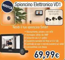Unieuro Imou Spioncino Elettronico VD1 offerta