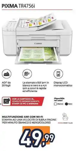 Unieuro Canon PIXMA TR4756i offerta