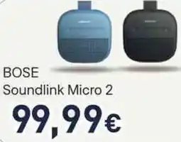 Unieuro BOSE Soundlink Micro 2 offerta