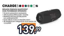 Unieuro Jbl charge 5 offerta