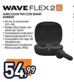 Unieuro Jbl wave flex 20 offerta