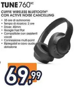Unieuro Jbl tune 760nc offerta