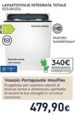 Unieuro Electrolux LAVASTOVIGLIE INTEGRATA TOTALE EES48400L offerta