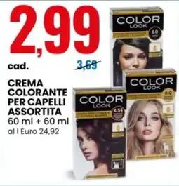 Eurospin Color look crema colorante per capelli offerta