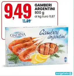 Eurospin Ondina gamberi argentini offerta
