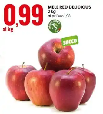 Eurospin Mele red delicious offerta