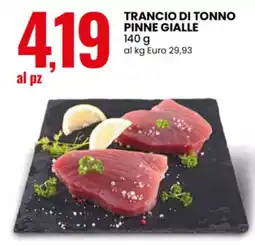 Eurospin Trancio di tonno pinne gialle offerta