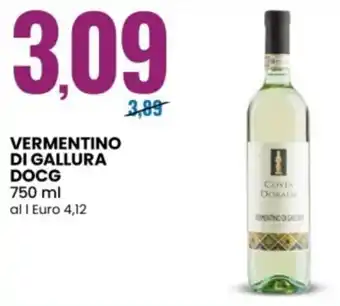 Eurospin Vermentino di gallura docg offerta