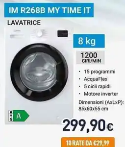 Unieuro INDESIT IM R268B MY TIME IT LAVATRICE offerta