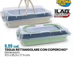 Eurospin Sistema casa teglia rettangolare con coperchio offerta