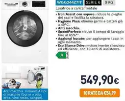 Unieuro BOSCH WGG244Z7IT SERIE 6 offerta