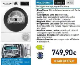 Unieuro BOSCH WQG243D7IT SERIE 6 offerta