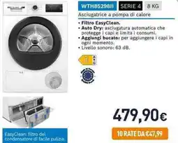 Unieuro BOSCH WTH85298II SERIE 4 offerta