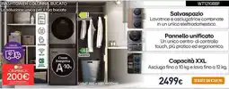 Unieuro LG WASHTOWER COLONNA BUCATO WT1210BBF offerta
