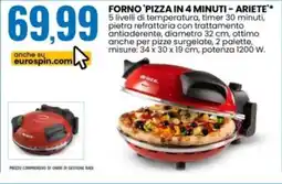 Eurospin Forno 'pizza in 4 minuti - ARIETE' offerta