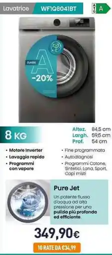 Unieuro Hisense Lavatrice WFIQ8041BT offerta