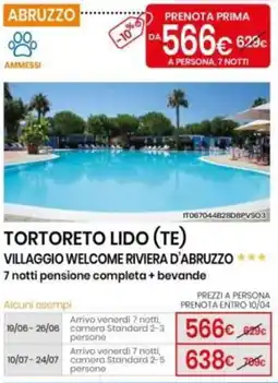 Eurospin Villaggio welcome riviera d'abruzzo offerta
