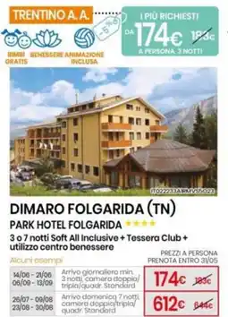 Eurospin Park hotel folgarida offerta