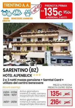 Eurospin Hotel alpenblick offerta