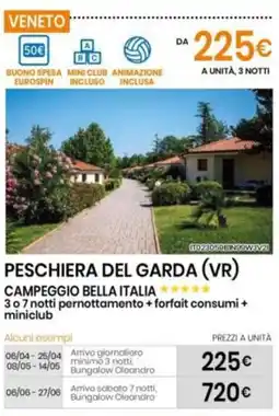 Eurospin Campeggio bella italia offerta