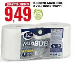 Eurospin Soft dream 2 bobine maxi bob offerta