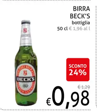 Ecu Discount Beck's Birra bottiglia 50cl offerta