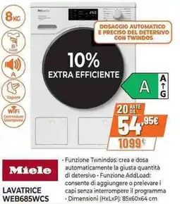 Expert Miele LAVATRICE WEB685WCS offerta
