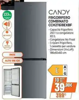Expert CANDY FRIGORIFERO COMBINATO CCH2T618EXBF offerta