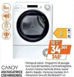 Expert CANDY ASCIUGATRICE CSEH8NIDBES offerta