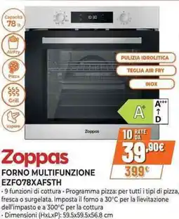 Expert Zoppas FORNO MULTIFUNZIONE EZFO78XAFSTH offerta