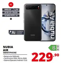 Comet Nubia air smartphone offerta