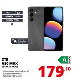 Comet ZTE V80 MAX SMARTPHONE offerta