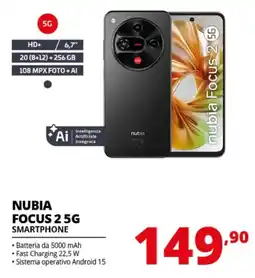 Comet NUBIA FOCUS 2 5G SMARTPHONE offerta
