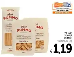 Spazio Conad Pasta di semola RUMMO offerta
