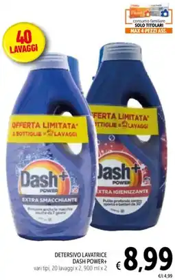 Spazio Conad Detersivo lavatrice DASH POWER+ offerta