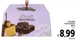 Spazio Conad Colomba profiteroles BAULI offerta