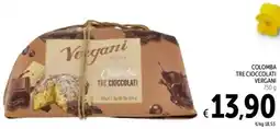 Spazio Conad Colomba tre cioccolati VERGANI offerta