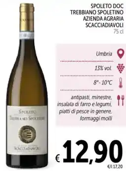 Spazio Conad Spoleto doc trebbiano spoletino azienda agraria SCACCIADIAVOLI offerta