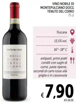 Spazio Conad Vino nobile di montepulciano docg tenute del cerro offerta
