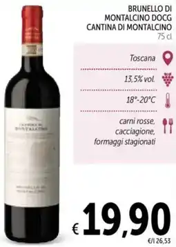 Spazio Conad Brunello di montalcino docg CANTINA DI MONTALCINO offerta