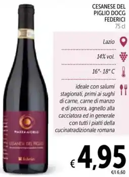 Spazio Conad Cesanese del piglio docg federici offerta