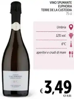 Spazio Conad Vino spumante euphoria terre de la custodia offerta