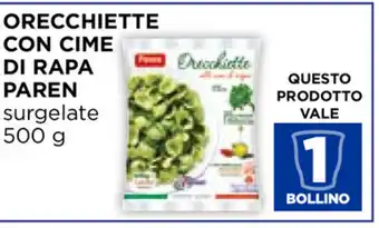Parren Orecchiette con Cime di Rapa surgelate 500g