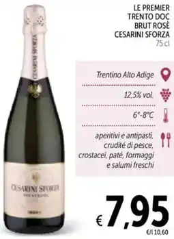 Spazio Conad Le premier trento doc brut rosè CESARINI SFORZA offerta