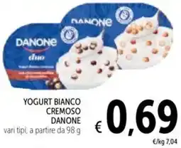 Spazio Conad Yogurt bianco cremoso DANONE offerta