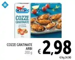 Spazio Conad Cozze gratinate ARBI offerta