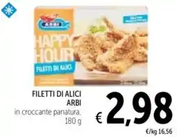 Spazio Conad Filetti di alici ARBI offerta