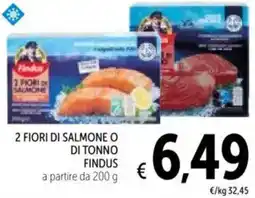 Spazio Conad 2 fiori di salmone o di tonno FINDUS offerta