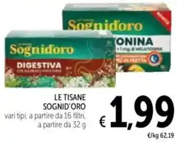 Spazio Conad Le tisane SOGNID'ORO offerta