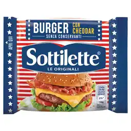 Spazio Conad SOTTILETTE BURGER CON CHEDDAR LE ORIGINALI offerta